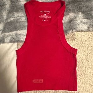 SETactive Racer Tank in Barn Red - Size small